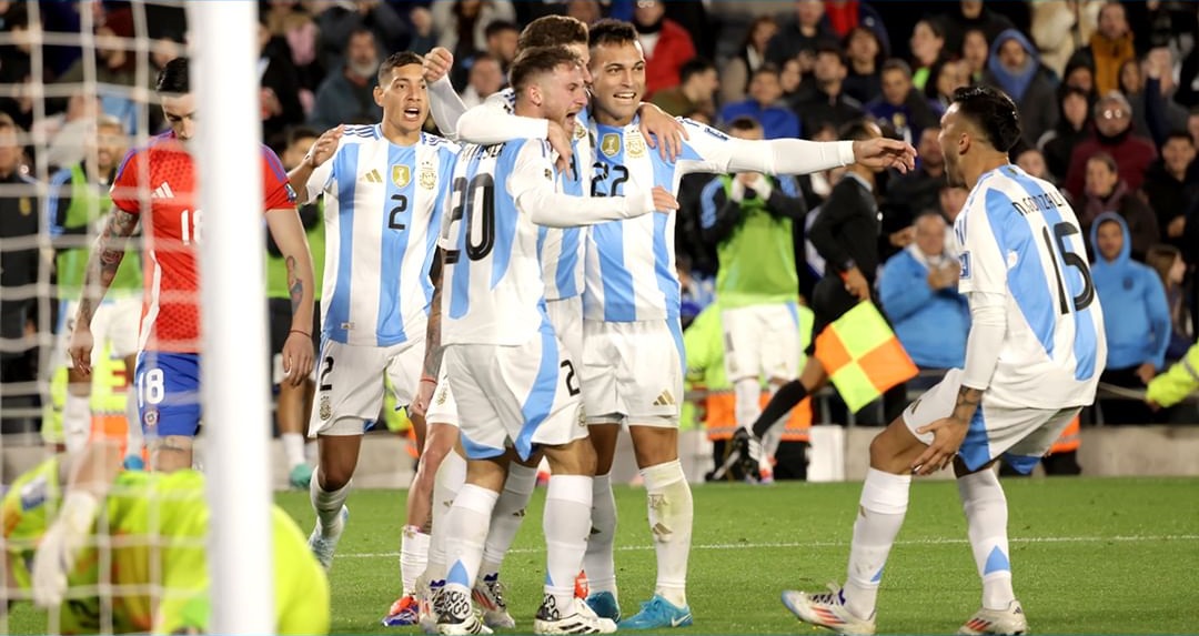 Argentina mantém freguesia sobre o Chile e dispara na liderança