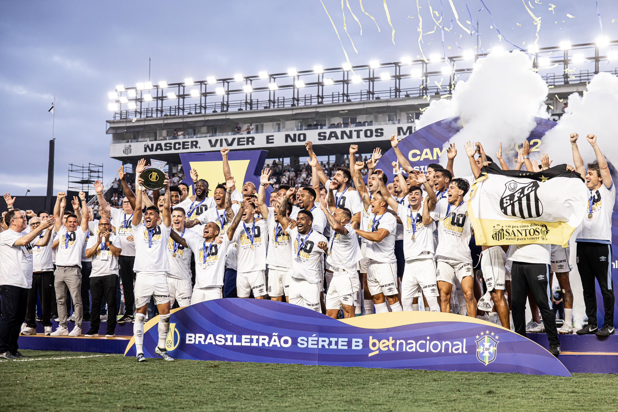 Santos se torna o 12º clube campeão das Séries A e B do Brasileirão